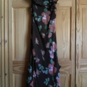 Floral print georgette dress